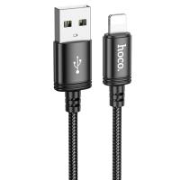 Кабель USB HOCO X89 Wind USB - Lightning, 2.4А, 1 м, черный фото