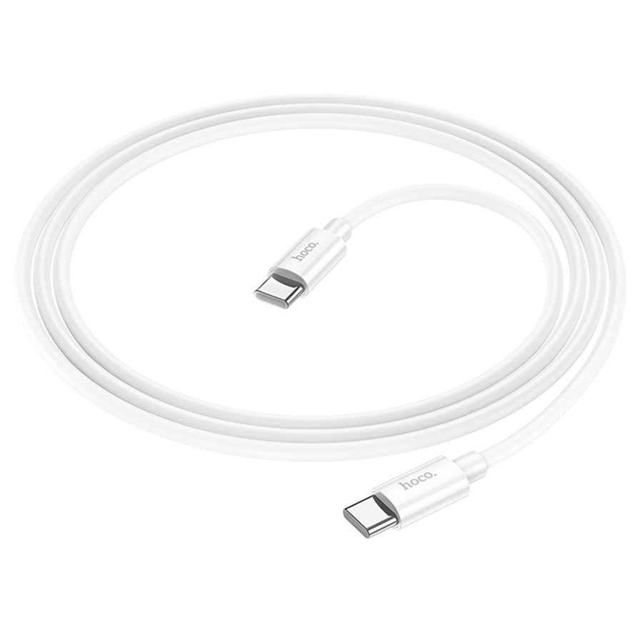 Кабель USB-C HOCO X87 Magic Type-C - Type-C, 3A, 60W, 1 м, белый фото