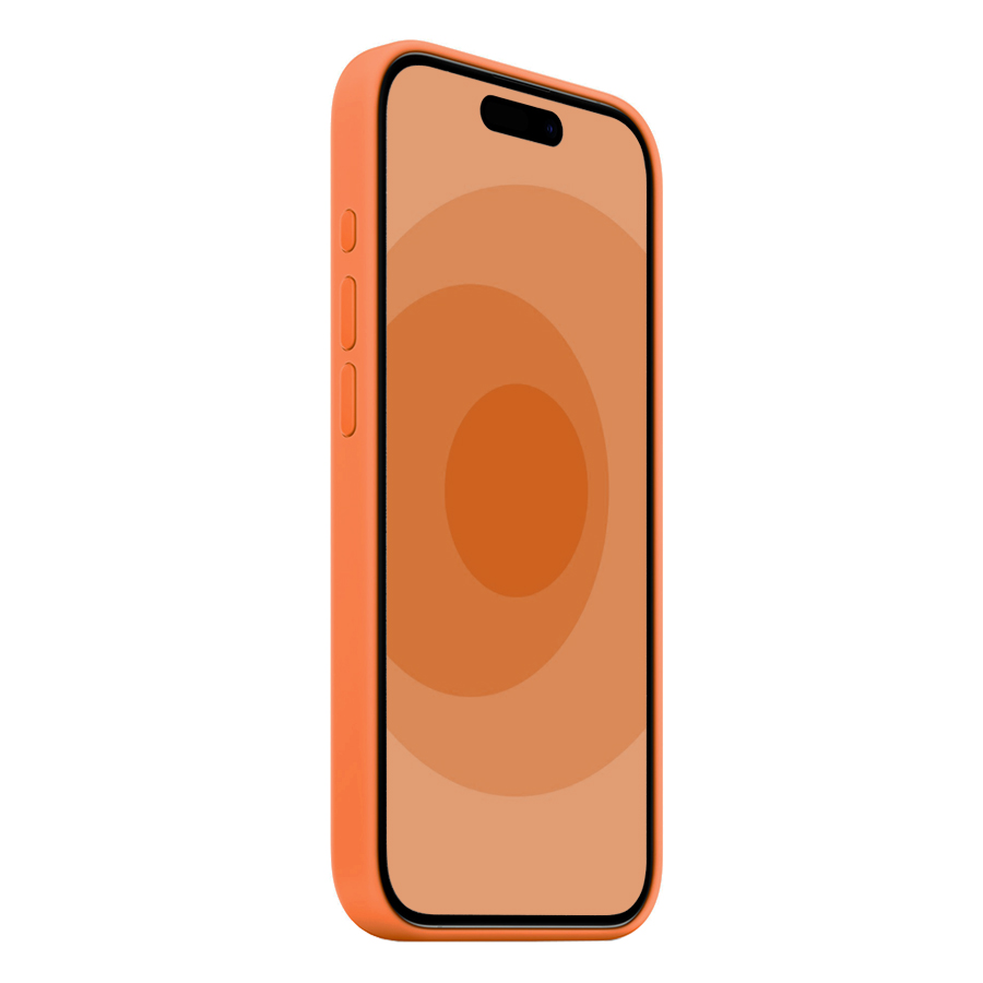 Чехол Silicone Case with MagSafe и Анимация цвета для iPhone 12 Pro Max 6.7", кумкват (6) фото