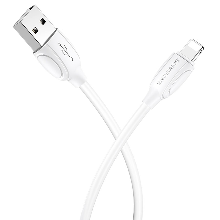 Кабель USB BOROFONE BX19 Benefit USB - Lightning, 1.3А, 1 м, белый фото