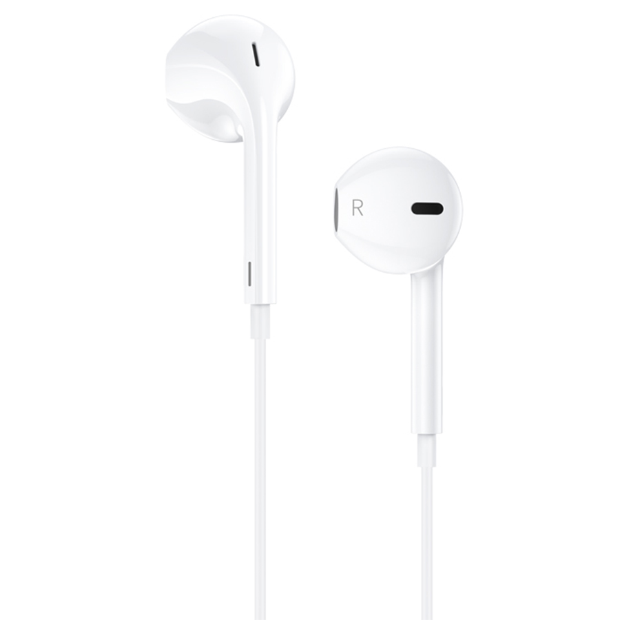 Проводные наушники HOCO M111 Primero, Lightning, 1.2 м, белый фото