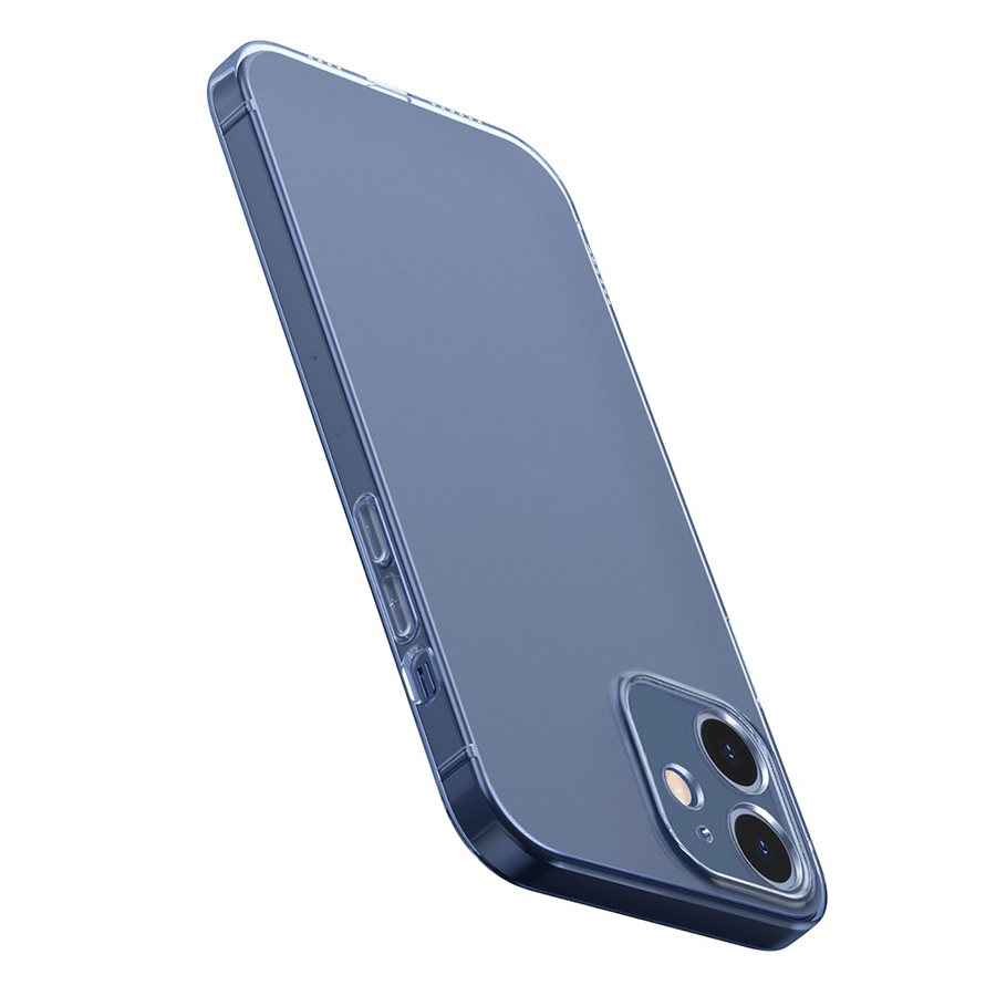 Чехол Clear Case силиконовый с защитой камеры для iPhone 12 Mini 5.4", прозрачный фото