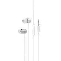 Проводные наушники HOCO M108 Spring, Jack 3.5mm, 1.2 м, серебристый фото