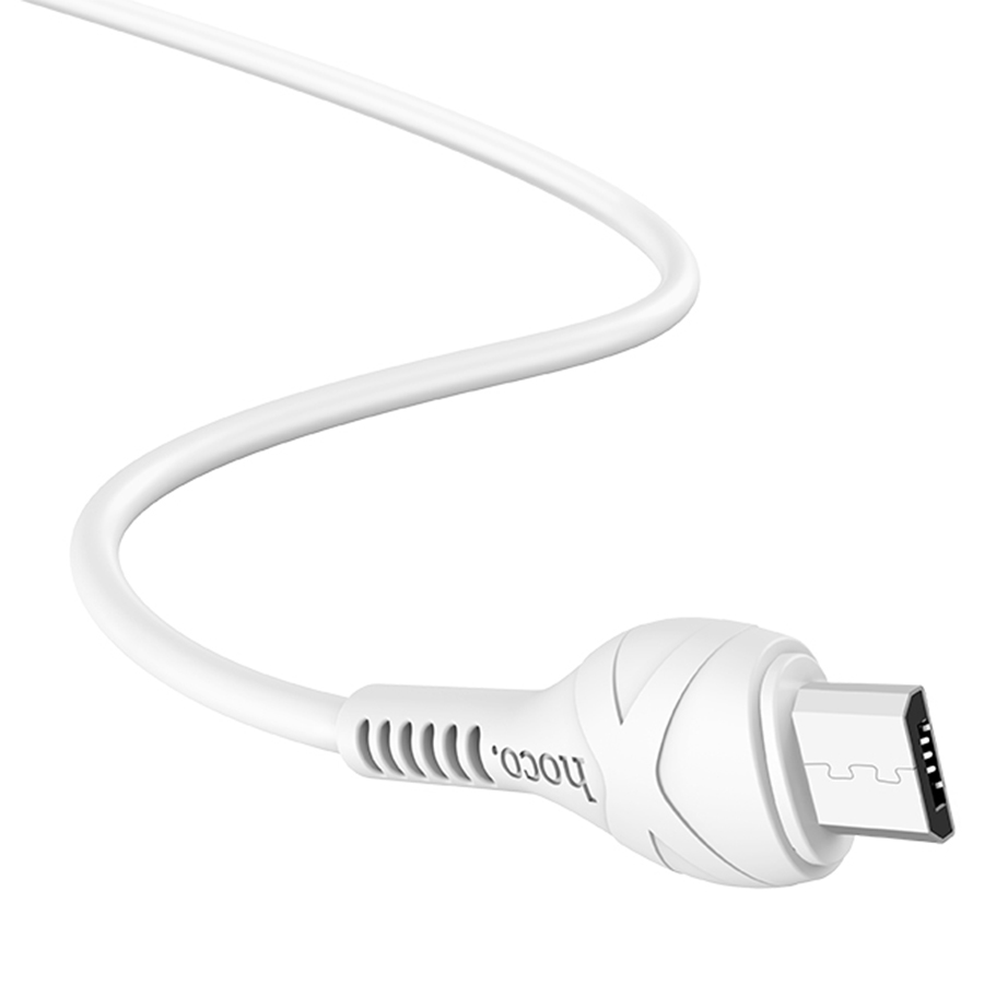 Кабель USB HOCO X37 Cool USB - MicroUSB, 2.4А, 1 м, белый фото