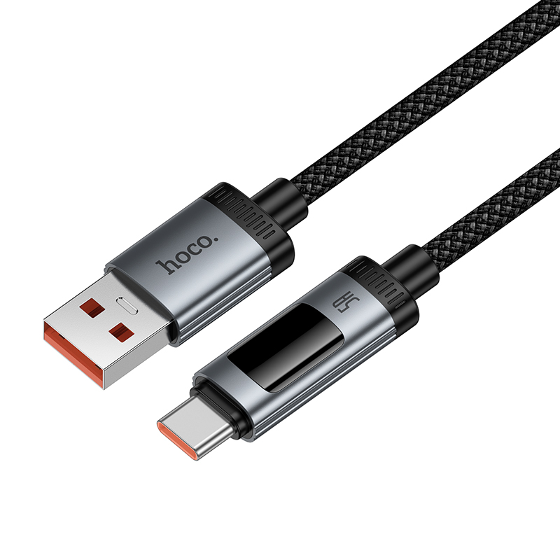 Кабель USB HOCO U148 Lord USB - Type-C, 100W, 1.2 м, черный фото