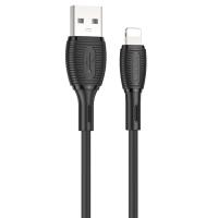 Кабель USB BOROFONE BX86 Advantage USB - Lightning, 2.4А, 1 м, черный оптом недорого с доставкой Кабель USB BOROFONE BX86 Advantage USB - Lightning, 2.4А, 1 м, черный фото