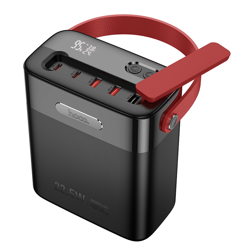 Портативный аккумулятор HOCO J143 Title, 22.5W, 80000 мА⋅ч, черный фото