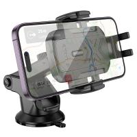 Автомобильный держатель HOCO H65 Gamble , зажимной, на приборную панель, черный фото