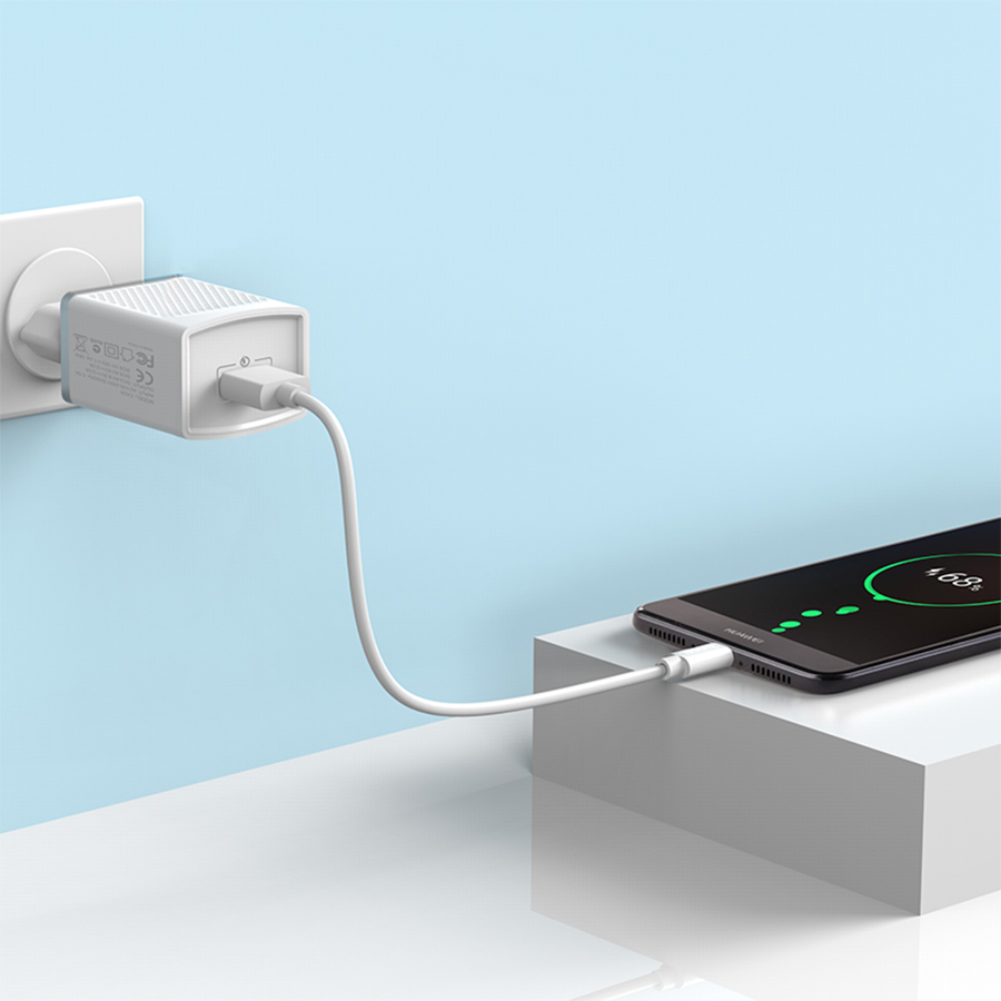 Сетевое зарядное устройство HOCO C42A Vast 1xUSB, 1.5-3.0A, 18W, белый фото