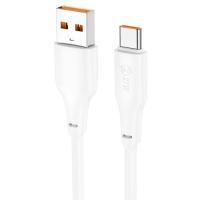 Кабель USB HOCO X93 Force USB - Type-C, 3A, 27W, 1 м, белый фото