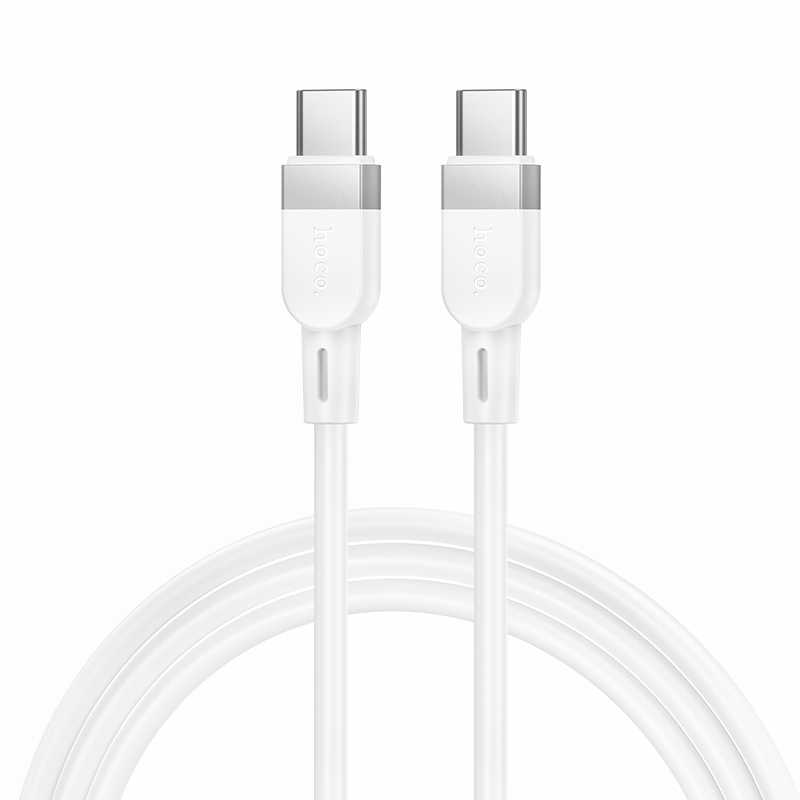 Кабель USB-C HOCO X109 Energy  Type-C - Type-C, 3A, 60W, 1 м, белый фото