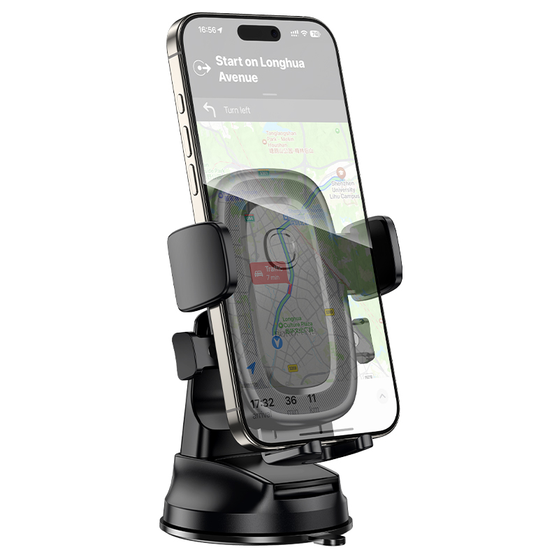 Автомобильный держатель BOROFONE BH132 Follower, зажимной, на приборную панель, черный фото