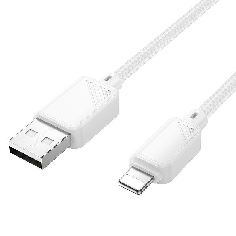 Кабель USB HOCO X113 Beneficio USB - Lightning, 2.4А, 1 м, белый фото
