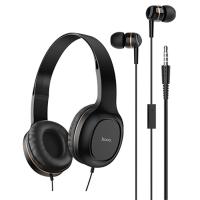 Проводные наушники HOCO W24 Enlighten, Jack 3.5mm, 1.2 м, золотой фото