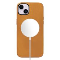 Чехол Leather Case with MagSafe KZDOO Mag Noble Collection для iPhone 14 6.1", оранжевый (2) фото
