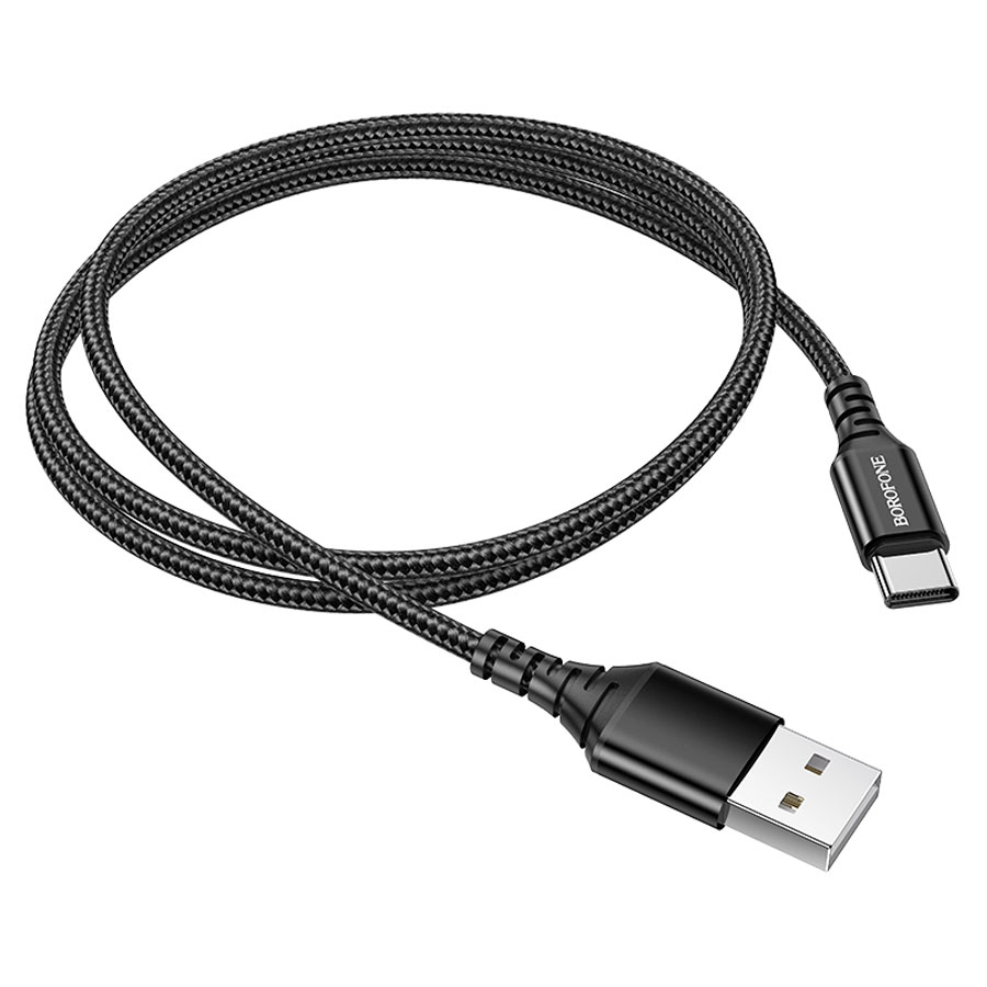 Кабель USB BOROFONE BX54 Ultra bright USB - Type-C, 2.4А, 1 м, черный оптом недорого с доставкой Кабель USB BOROFONE BX54 Ultra bright USB - Type-C, 2.4А, 1 м, черный фото