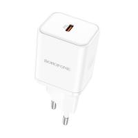Сетевое зарядное устройство BOROFONE BN6 Field 1xUSB-C, 20W, белый фото