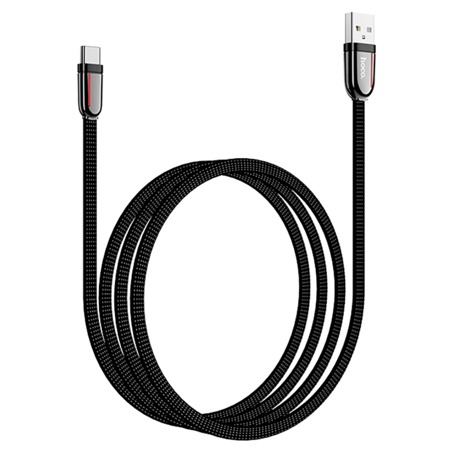 Кабель USB HOCO U74 Grand USB - Type-C, 3A, 1.2 м, черный оптом недорого с доставкой Кабель USB HOCO U74 Grand USB - Type-C, 3A, 1.2 м, черный фото