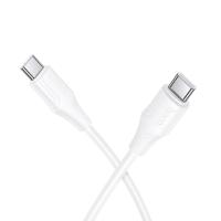 Кабель USB-C HOCO X124 Bien Type-C - Type-C, 3A, 60W, 1 м, белый фото