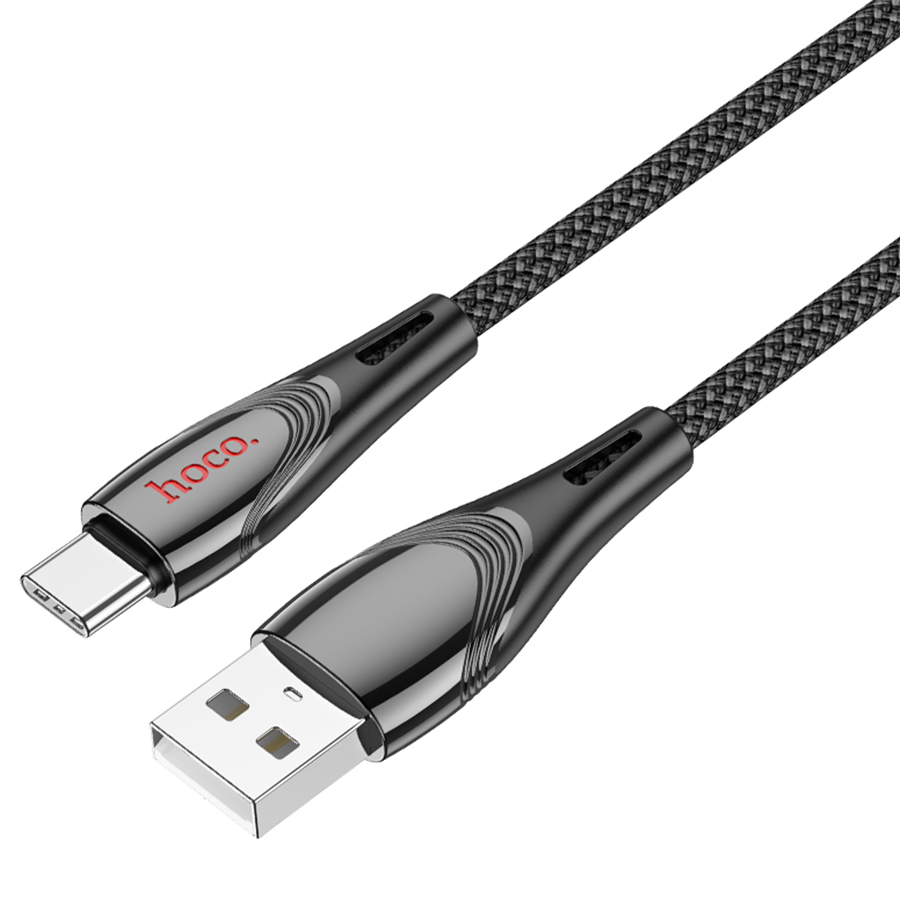 Кабель USB HOCO U133 Monte USB - Type-C, 3A, 1.2 м, черный фото