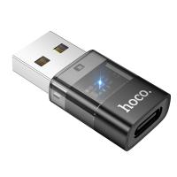 Переходник/Адаптер HOCO UA36C USB (m) - Type-C (f), черный фото