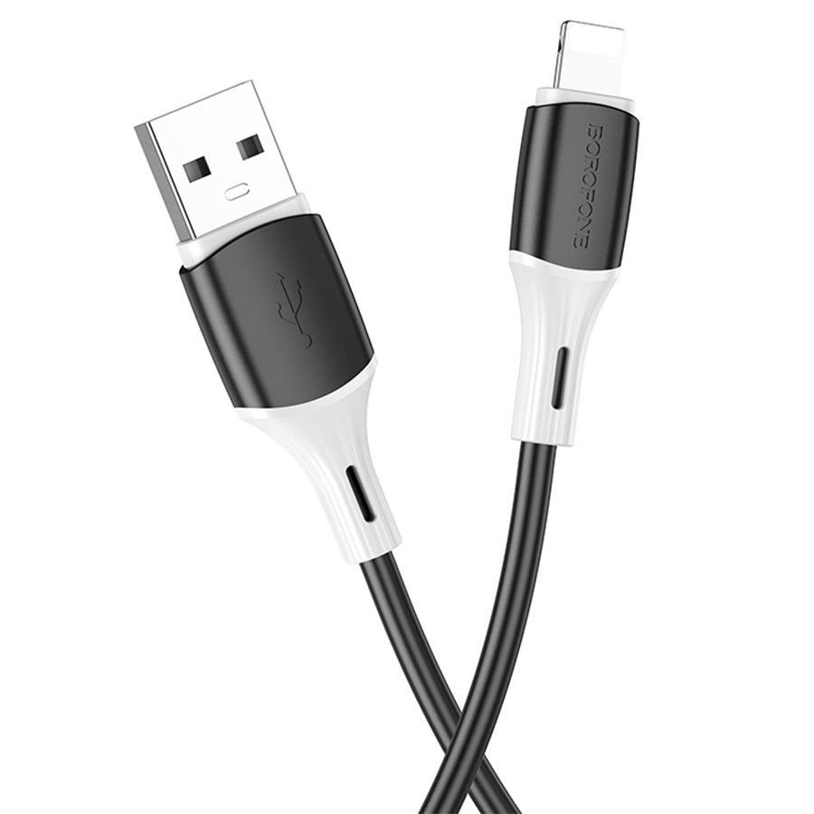 Кабель USB BOROFONE BX79 USB - Lightning, 2.4А, 1 м, черный фото
