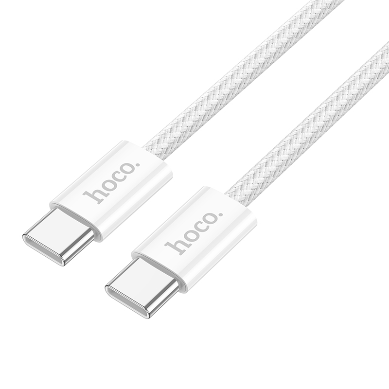 Кабель USB-C HOCO X104 Source Type-C - Type-C, 3A, 60W, 2 м, белый фото