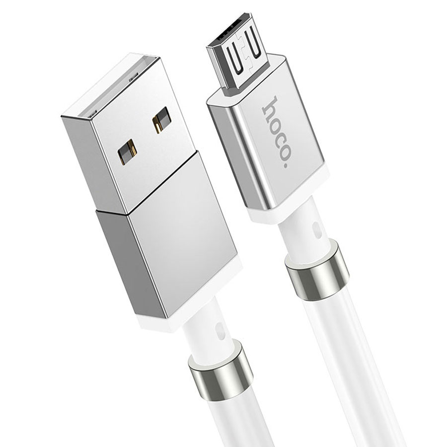 Кабель USB HOCO U91 Magic USB - MicroUSB, 2.4А, 1 м, белый оптом недорого с доставкой Кабель USB HOCO U91 Magic USB - MicroUSB, 2.4А, 1 м, белый фото