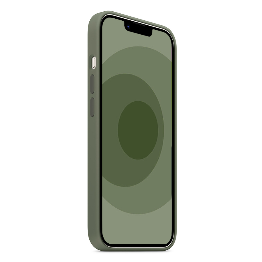 Чехол Silicone Case with MagSafe и Анимация цвета для iPhone 14 Pro 6.1", темно-зеленый (10) фото