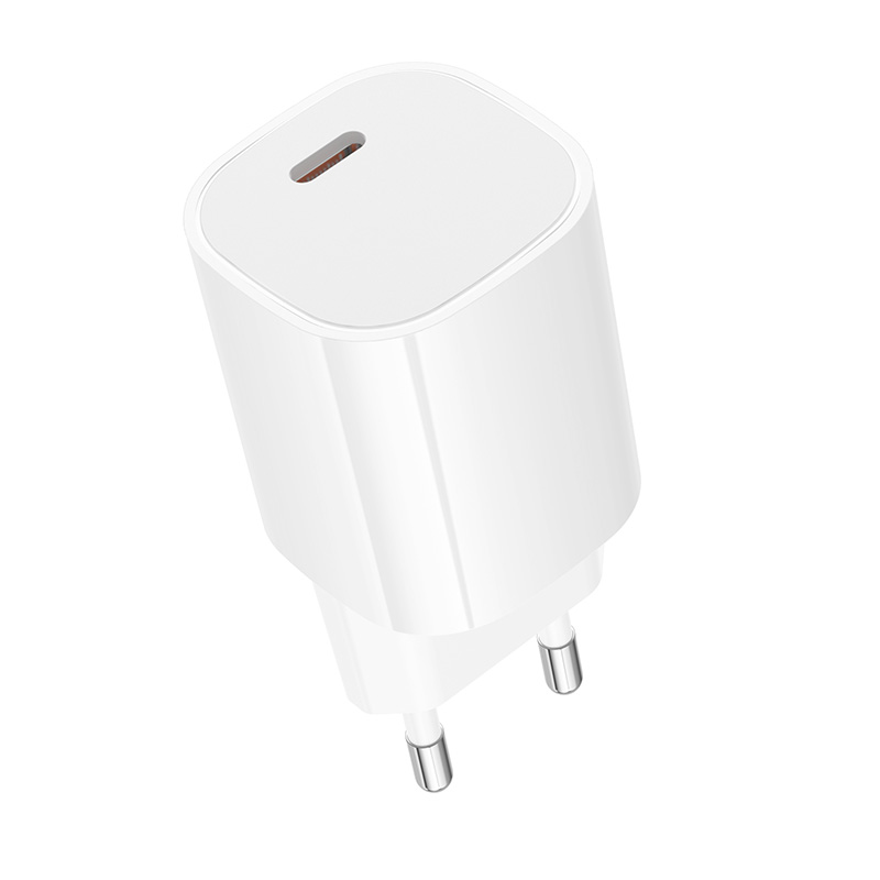 Сетевое зарядное устройство BOROFONE BA103A Pudding 1xUSB-C, 20W, белый фото