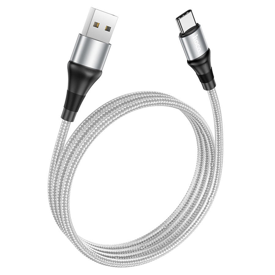 Кабель USB HOCO X50 Excellent USB - Type-C, 2.4А, 1 м, серый фото