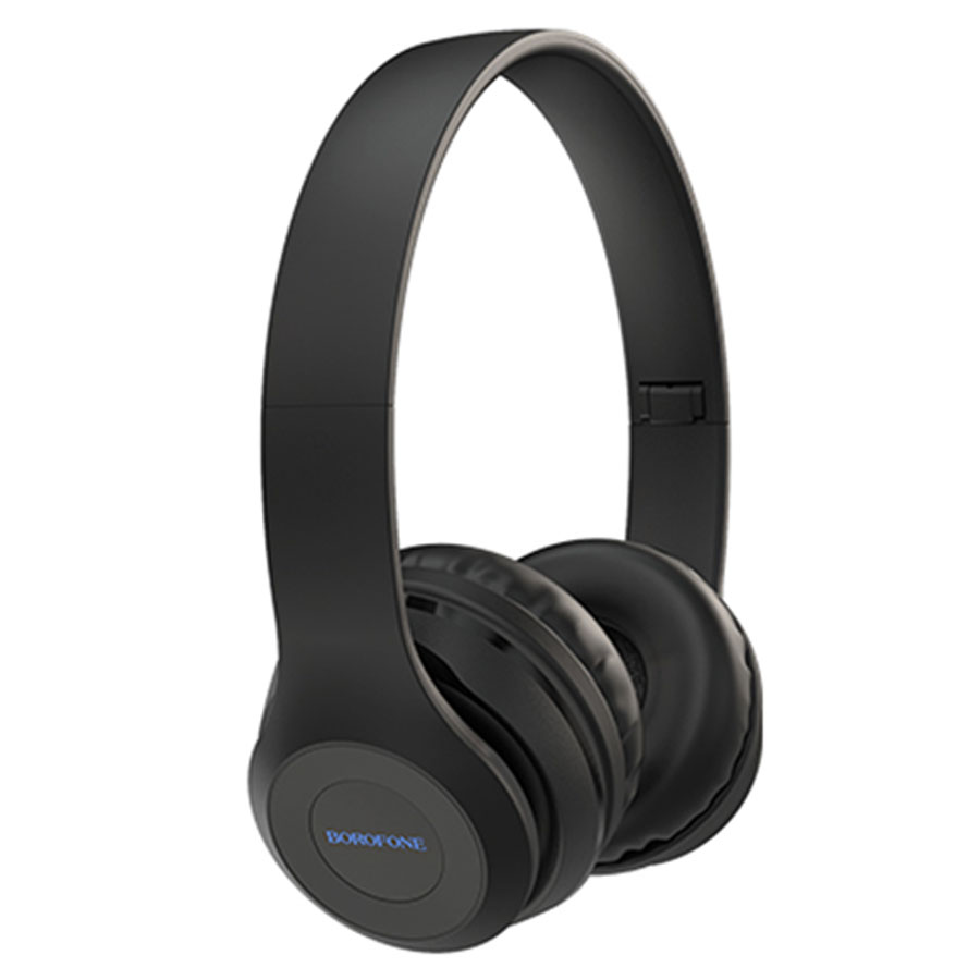 Беспроводные наушники накладные BOROFONE BO4 Charming, Bluetooth + AUX, черный фото