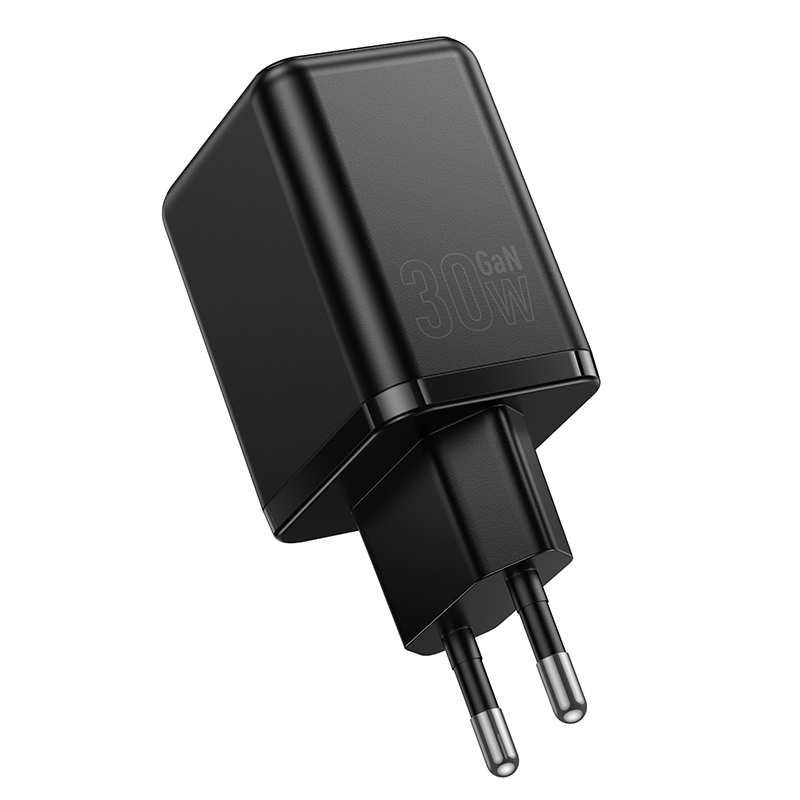 Сетевое зарядное устройство HOCO C157A Smart 1xUSB + 1xUSB-C, 3A, 30W, черный фото