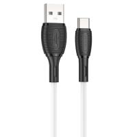 Кабель USB BOROFONE BX86 Advantage USB - Type-C, 3A, 1 м, белый оптом недорого с доставкой Кабель USB BOROFONE BX86 Advantage USB - Type-C, 3A, 1 м, белый фото