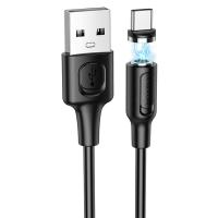 Кабель USB BOROFONE BX41 Amiable USB - Type-C магнитный, 2.4А, 1 м, черный оптом недорого с доставкой Кабель USB BOROFONE BX41 Amiable USB - Type-C магнитный, 2.4А, 1 м, черный фото