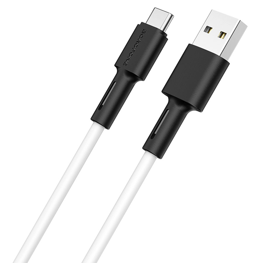 Кабель USB BOROFONE BX31 Silicone USB - Type-C, 5A, 1 м, белый фото