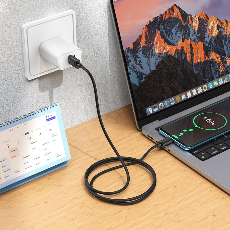 Кабель USB HOCO X122 Benefit USB - Type-C, 3A, 1 м, черный фото