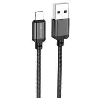 Кабель USB BOROFONE BX87 Sharp USB - Lightning, 2.4А, 1 м, черный оптом недорого с доставкой Кабель USB BOROFONE BX87 Sharp USB - Lightning, 2.4А, 1 м, черный фото