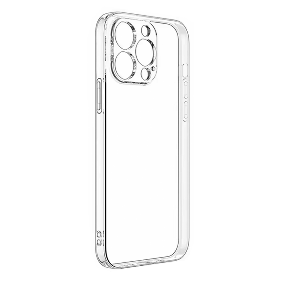 Чехол Clear Case силиконовый с защитой камеры для iPhone 15 Pro 6.1", прозрачный фото