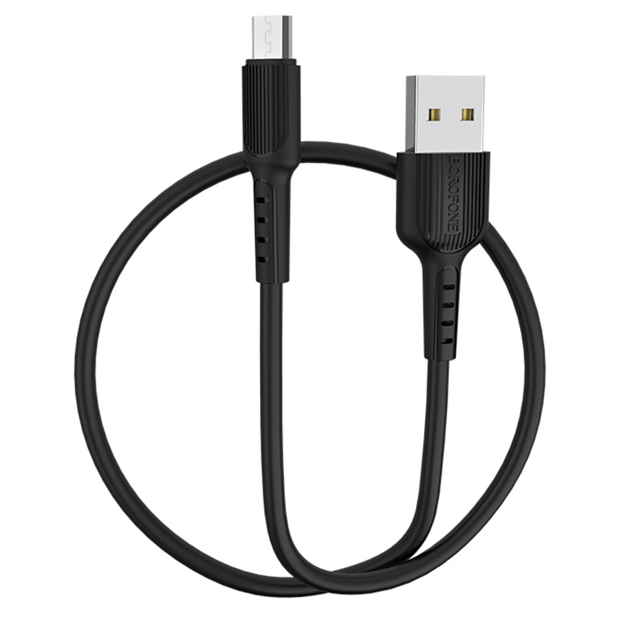 Кабель USB BOROFONE BX16 Easy USB - MicroUSB, 2А, 1 м, черный фото