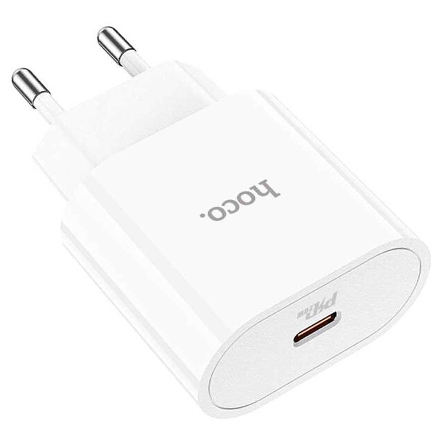 Сетевое зарядное устройство HOCO C94A 1xUSB-C, 3.0A, 20W, белый фото