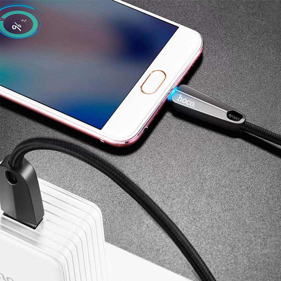 Кабель USB HOCO U35 Space shuttle USB - MicroUSB, 2.4А, 1.2 м, черный оптом недорого с доставкой Кабель USB HOCO U35 Space shuttle USB - MicroUSB, 2.4А, 1.2 м, черный фото