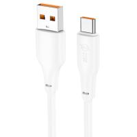 Кабель USB HOCO X93 Force USB - Type-C, 6A, 100W, 1 м, белый фото