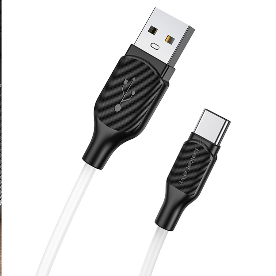 Кабель USB BOROFONE BX42 Encore USB - Type-C, 3A, 1 м, белый оптом недорого с доставкой Кабель USB BOROFONE BX42 Encore USB - Type-C, 3A, 1 м, белый фото