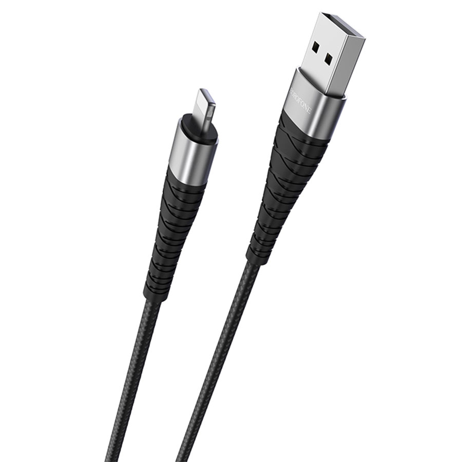 Кабель USB BOROFONE BX32 Munificent USB - Lightning, 2.4А, 1 м, черный фото