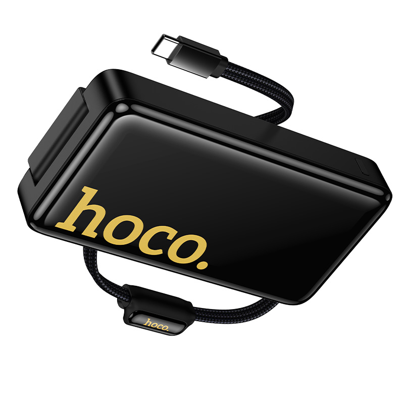 Портативный аккумулятор HOCO Q45 Worrier, встроенный кабель Type-C, 22.5W, 10000 мА⋅ч, белый фото
