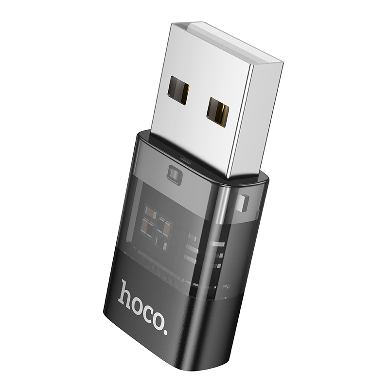 Переходник/Адаптер HOCO UA36C USB (m) - Type-C (f), черный фото