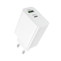 Сетевое зарядное устройство BOROFONE BA108A Stellar 1xUSB + 1xUSB-C, 3A, 30W, белый фото