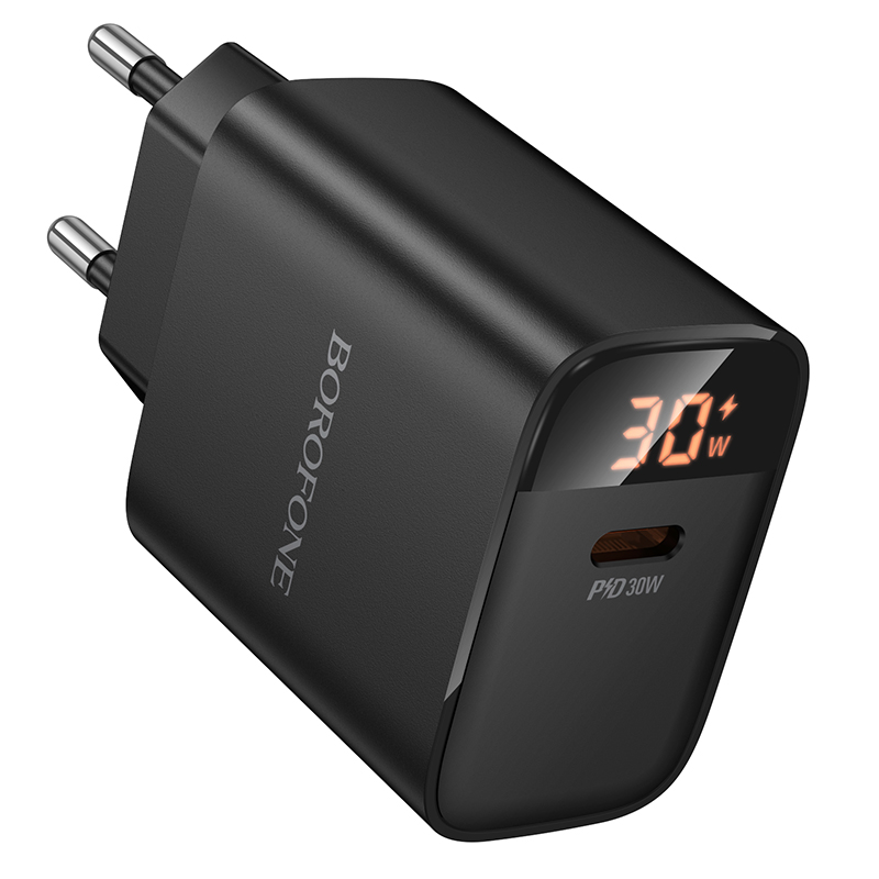 Сетевое зарядное устройство BOROFONE BA97A Ilustre  1xUSB-C, 30W, черный фото