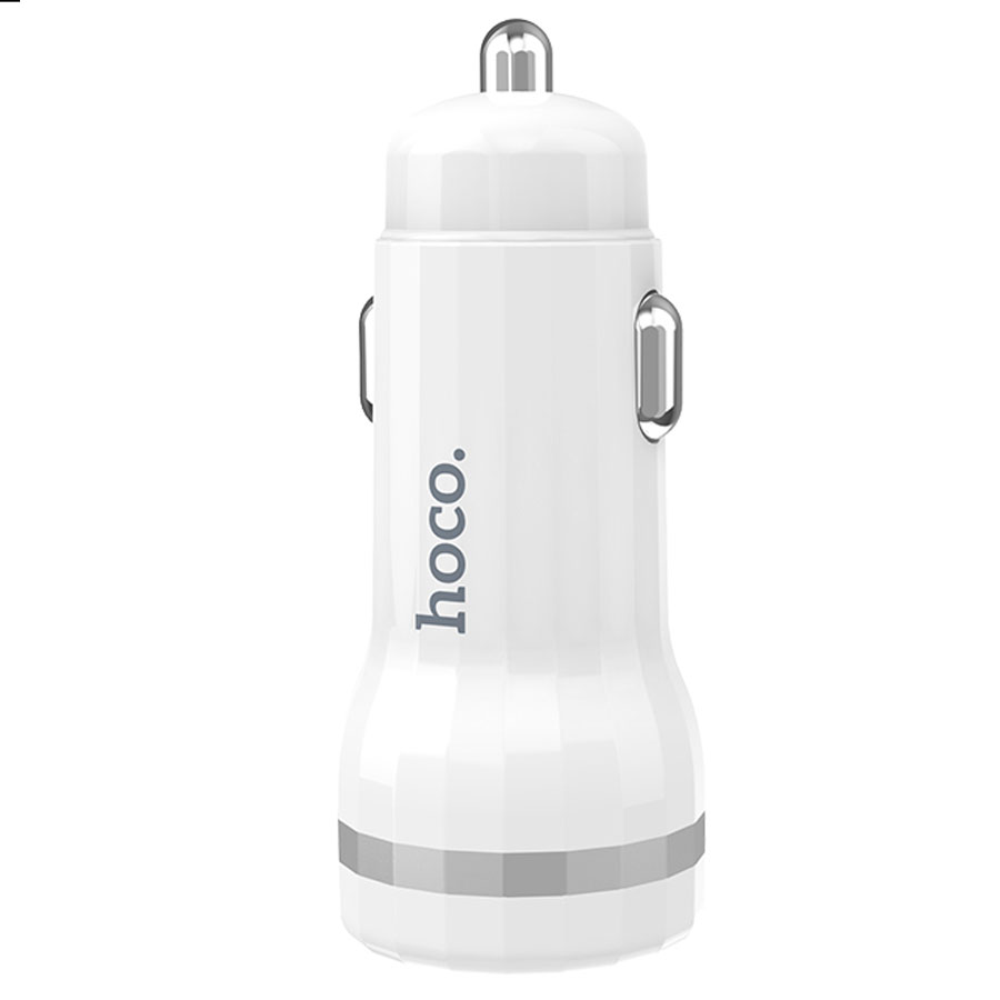 Автомобильное зарядное устройство HOCO Z27A Staunch, 1xUSB, 1.5-3.0A, 18W, белый фото